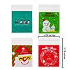 400 Pcs 4 Styles Self-Adhesive Christmas Candy Bags JX061A-2