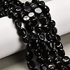 Natural Black Agate(Dyed & Heated) Beads Strands G-P568-C16-01-1