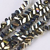 Electroplate Glass Beads Strands EGLA-J145-4mm-FP03-1