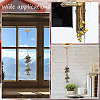 4Pcs 2 Style Iron Bell Pendant Decorations HJEW-OC0001-16-7