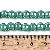 Electroplate Opaque Glass Beads Strands GLAA-T032-P6mm-AB12A-4