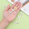Alloy Crucifix Cross Pendants EC1053-P-4