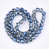 Electroplated Glass Beads EGLA-T016-01-3