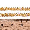 Electroplate Transparent Glass Beads Strands EGLA-Q139-01A-A04-4