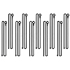 10Pcs Reusable Silicone Cable Tie AJEW-DR0001-81-1
