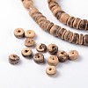 Natural Coconut Rondelle Bead Strands X-COCB-O001-11-2