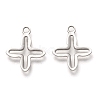 Non-Tarnish 201 Stainless Steel Tiny Cross Charms STAS-C017-14P-1