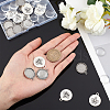 200Pcs DIY Half Round Pendant Making Kits DIY-AR0001-38AS-3