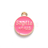 Alloy Enamel Pendants ENAM-S124-01B-03F-3