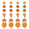 SUNNYCLUE 24Pcs 6 Styles Thanksgiving Day Handmade Polymer Clay Pendants CLAY-SC0001-51-1