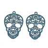 430 Stainless Steel Filigree Pendants STAS-S108-23A-2