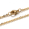304 Stainless Steel Cable Chain Necklace STAS-L164C-01G-A-1