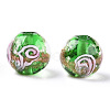 Luminous Handmade Gold Sand Lampwork Beads LAMP-T021-03Q-2