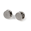 304 Stainless Steel Butterfly Clutches Pin Backs STAS-P262-03P-03-1