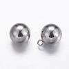 Tarnish Resistant 201 Stainless Steel Sphere Charms X-STAS-K146-048-10mm-1