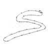 Tarnish Resistant 304 Stainless Steel Cable Chain Necklaces STAS-O053-29P-1