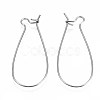 Tarnish Resistant 304 Stainless Steel Hoop Earring Findings STAS-S117-008F-01-2