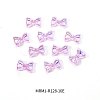 Electroplated Bowknot Resin Cabochons MRMJ-R128-16E-2