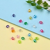 AB Color Plated Eco-Friendly Transparent Acrylic Beads TACR-CJ0001-13-7