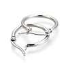 Tarnish Resistant 201 Stainless Steel Hoop Earrings EJEW-A052-19A-P-2