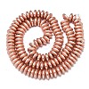 Electroplate Non-magnetic Synthetic Hematite Beads Strands G-S372-001-02RG-3