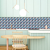 10 Sheets PVC Self Adhesive Mosaic Tile Stickers FIND-WH0145-99-4