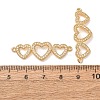 Brass Micro Pave Cubic Zirconia Connector Charms CU-CBA4579-02G-D-2