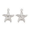 304 Stainless Steel with Crystal Rhinestone Pendants RB-CBABFDA-11C-P-1
