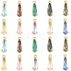 20Pcs 10 Colors Faceted Glass Charms GLAA-FS0002-64-1