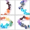 Chakra Gemstone Stretch Bracelets X-BJEW-JB02288-02-4