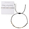 Boho Adjustable Handmade Glass Seed Braided Bead Bracelets for Women HK4747-1-2