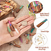 DIY Trapezoid Dangle Earrings Making Kit DIY-TA0009-05-4