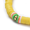 Handmade Polymer Clay Heishi Beads Choker Necklaces NJEW-JN02446-04-2