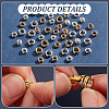 BENECREAT 120Pcs 6 Styles Brass Split Rings KK-BC0012-97-4