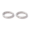 Non-Tarnish 304 Stainless Steel Open Jump Rings X-STAS-C040-01F-P-4