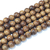 Natural Sandalwood Beads Strands WOOD-F008-02-A-2