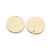 Ion Plating(IP) 304 Stainless Steel Textured Pendants STAS-I098-01-20mm-G-2
