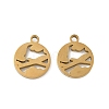 304 Stainless Steel Charms STAS-D208-10G-1