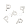 Tarnish Resistant 304 Stainless Steel Letter Charms STAS-O072-P-2