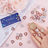 40Pcs 4 Style Alloy Enamel Pendants FIND-SC0007-58-3