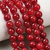 Natural Dyed Marble Beads Strands G-D315-A01-05-10mm-1