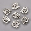 Tibetan Style Alloy Pendants TIBEP-GC149-AS-RS-2