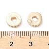 Brass Micro Pave Cubic Zirconia Spacer Beads KK-A254-27KCG-2
