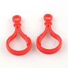 Opaque Solid Color Bulb Shaped Plastic Push Gate Snap Keychain Clasp Findings KY-R006-M-2