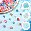 50Pcs 11 Styles Synthetic Coral Beads CORA-FS0001-05-2