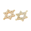 Brass Micro Pave Clear Cubic Zirconia Connector Charms CU-CBA4579-20G-3