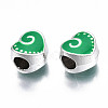 Alloy Enamel European Beads MPDL-T005-002-RS-4