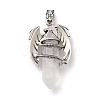 Natural Quartz Crystal Pointed Pendants G-B042-04P-59-2