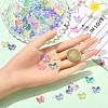 50Pcs Transparent Spray Painted Glass Beads GLAA-YW0004-97A-5