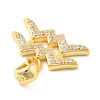 925 Sterling Silver Micro Pave Clear Cubic Zirconia Pendants LS-STER-Z012-06G-06-2